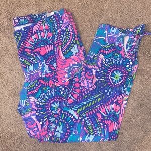 Lilly Pulitzer Maia Cropped Legging No Prob Llama